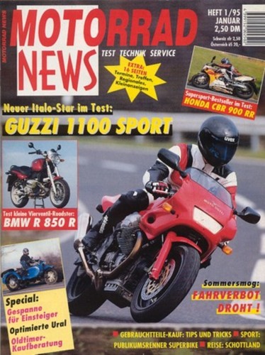 Motorrad news 1995 test - 1/1995, +