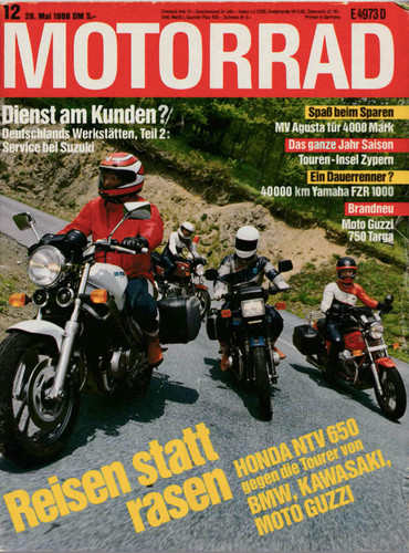 Zeitschrift motorrad 1988 - zeitschrift,