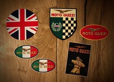 6x Moto Guzzi Aufkleber UK