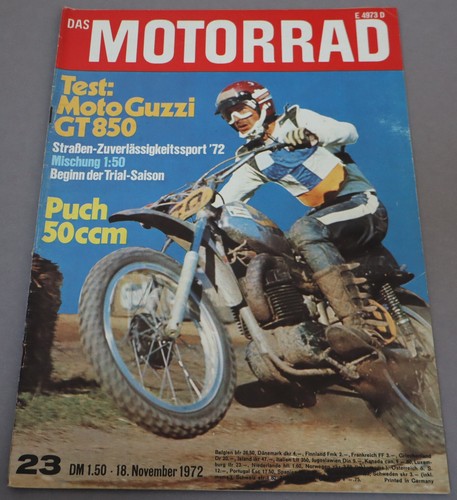 Das motorrad 1972 moto - 23/1972,